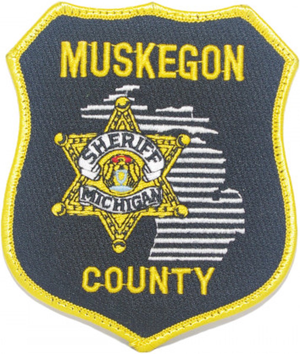 Muskegon Sheriff Michigan County Police geborduurde patch embleem | Opnaai